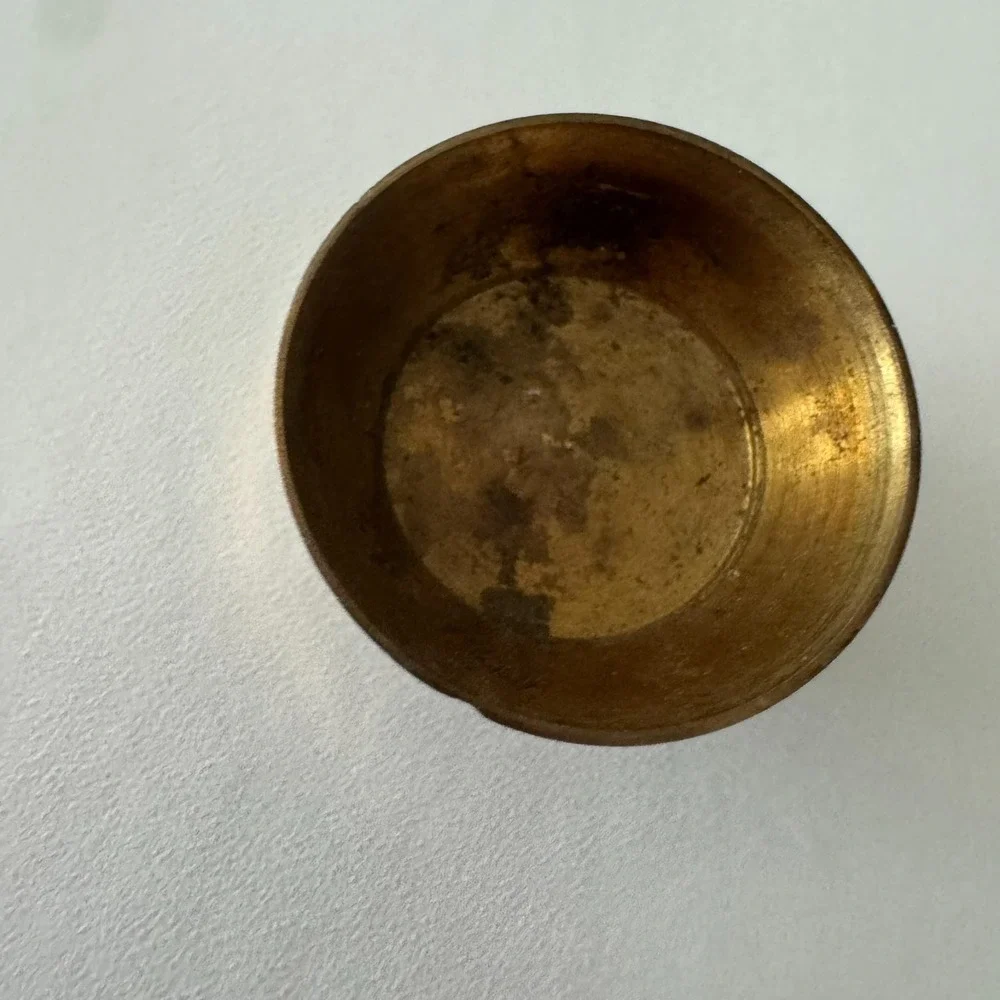 Miniature Brass Bowl Footed 1&1/8